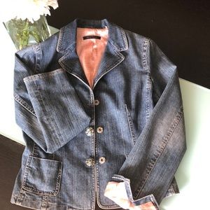 Elie Tahari Demin blazer jacket